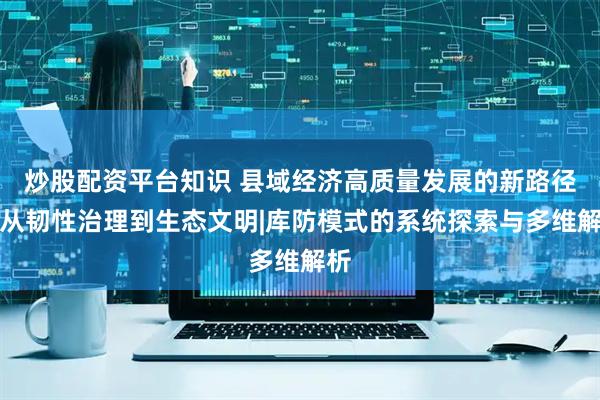 炒股配资平台知识 县域经济高质量发展的新路径:从韧性治理到生态文明|库防模式的系统探索与多维解析